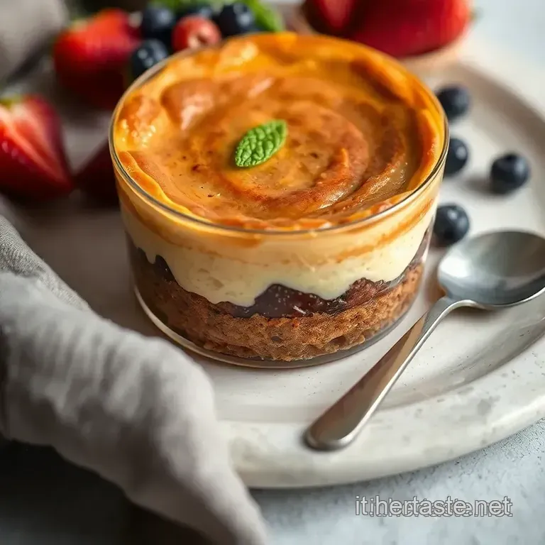 Torta in Tazza Lampo Al Cioccolato presentation