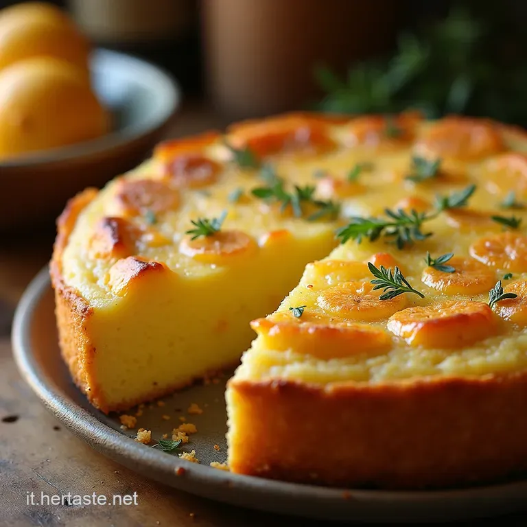 La Nonnas Segreto Torta Ricca Al Limone E Mandorle Senza Lievito presentation