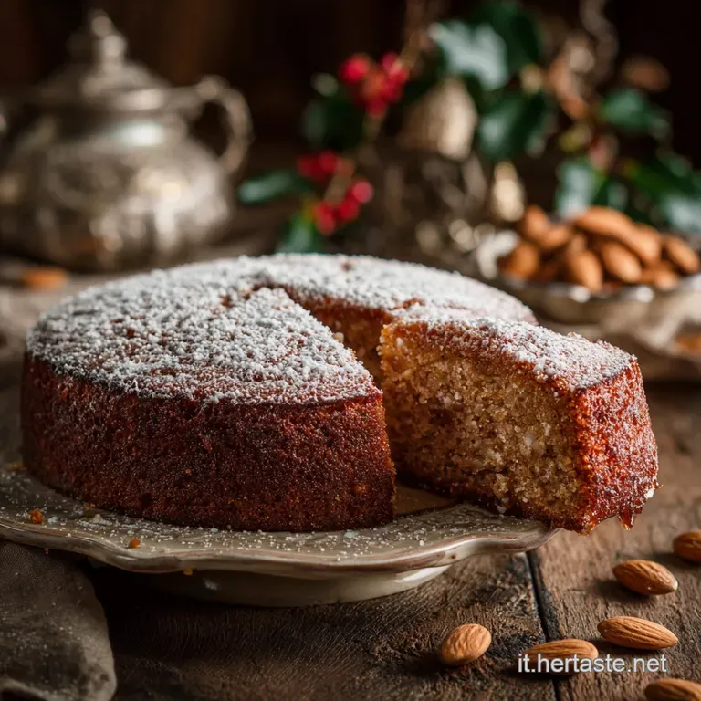Torta di Natale senza Farina: Lelegante dolce natalizio fondente di mandorle