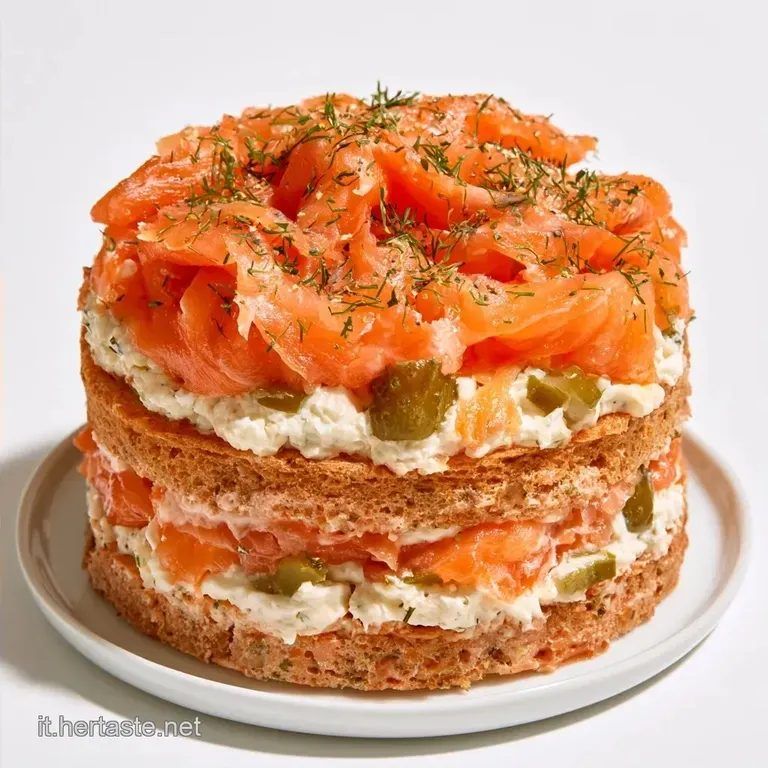 Torta Tramezzino Salata al Salmone