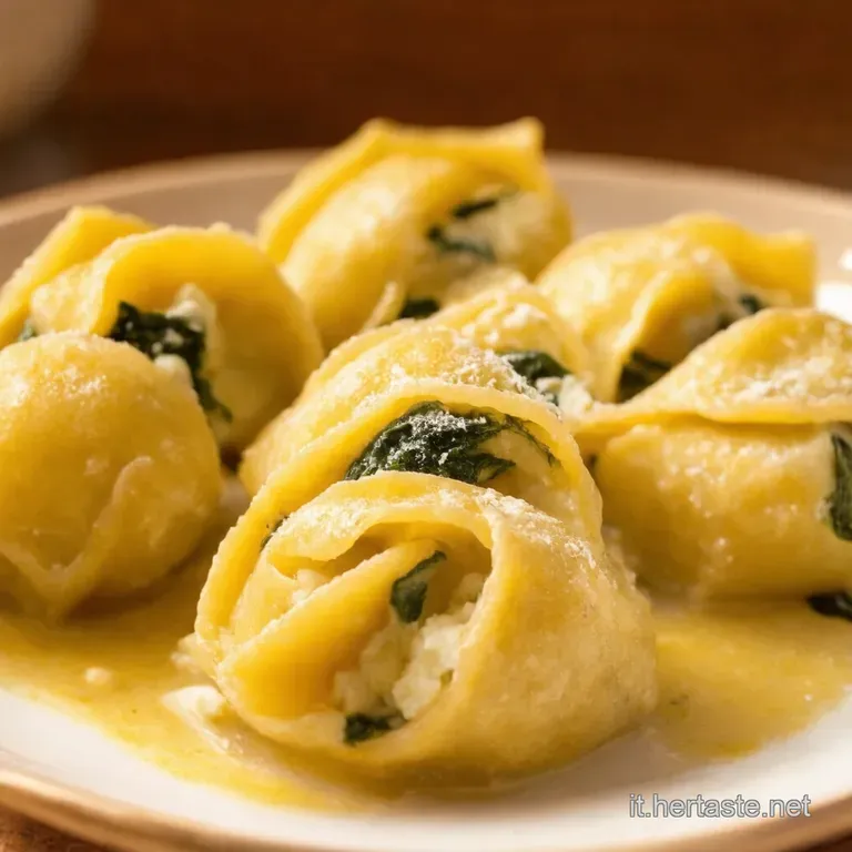 Tortelloni Di Ricotta E Spinaci Al Burro E Salvia presentation
