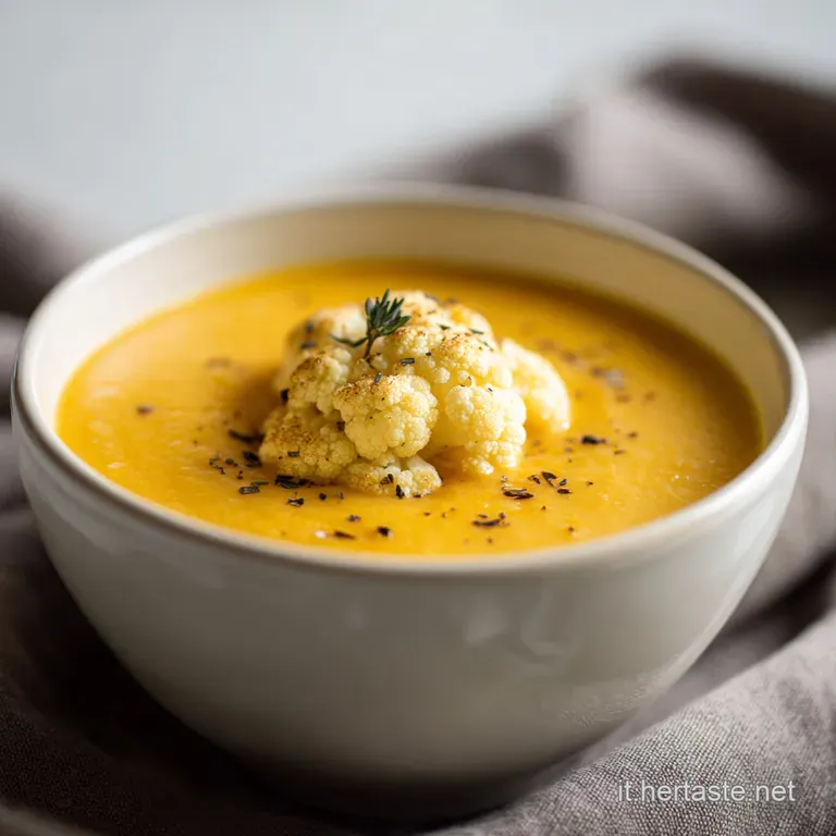 Vellutata Cavolfiore Carote con Zenzero Fresco