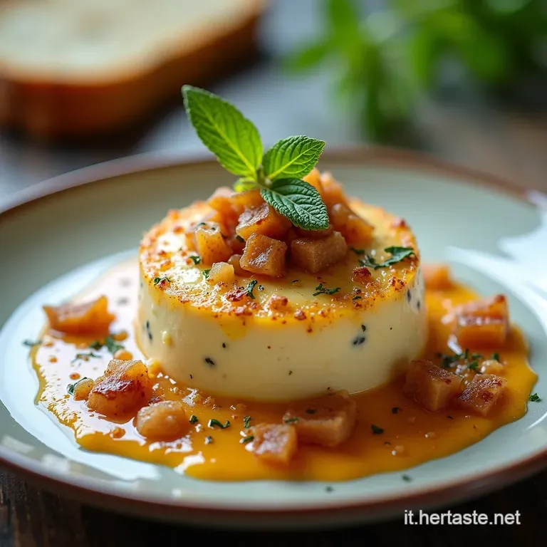 Vellutata Cremosa di Fagioline Novelle con Crispies di Guanciale e Menta Fresca