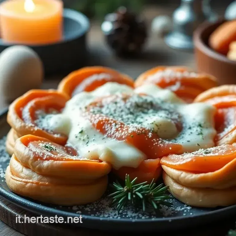 Vol-au-Vent Natalizi: Salmone Formaggio e Limone