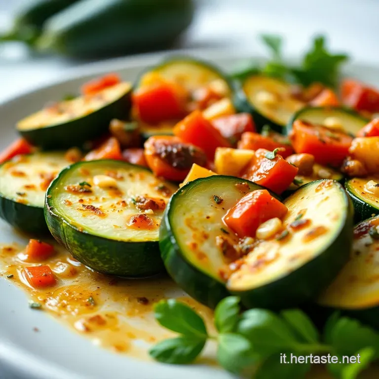 Zucchine Crude Alla Menta E Limone presentation