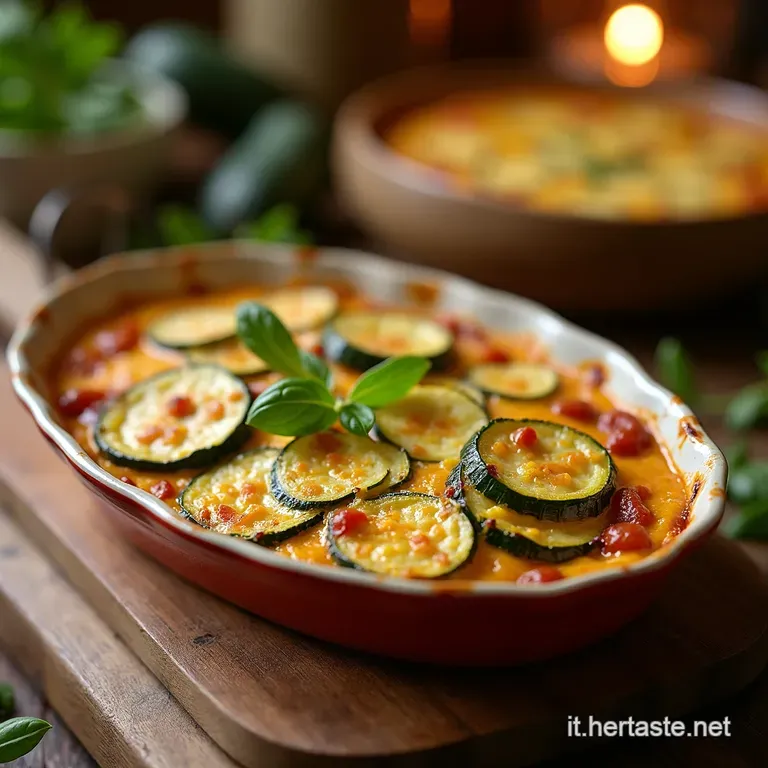 Zucchine Gratinate Al Forno Un Sole Destate in Tavola presentation