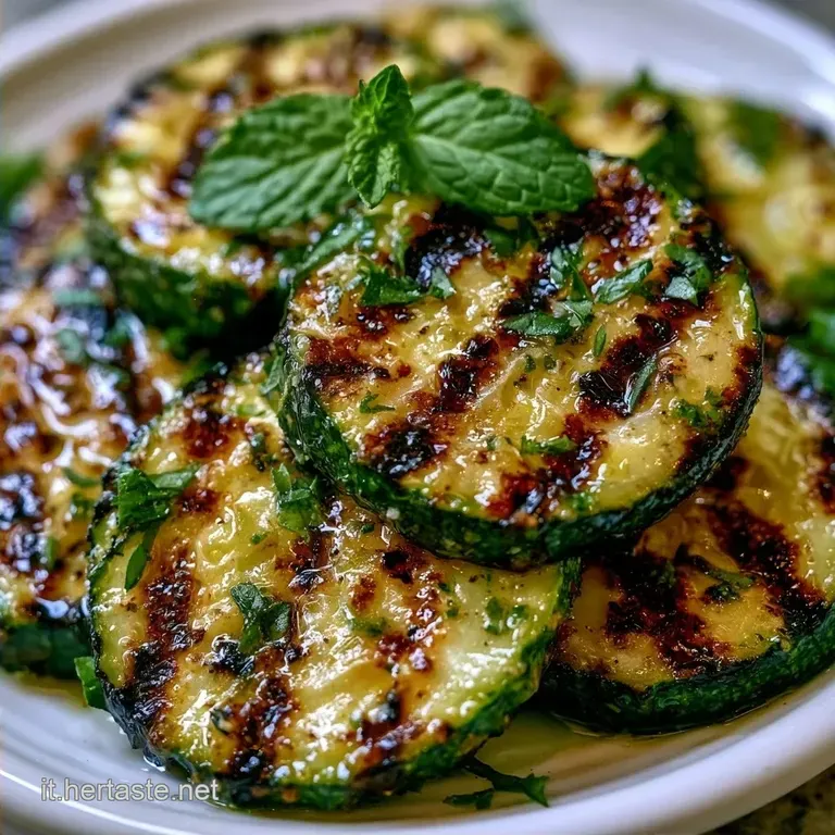 Zucchine Grigliate Condite con Limone