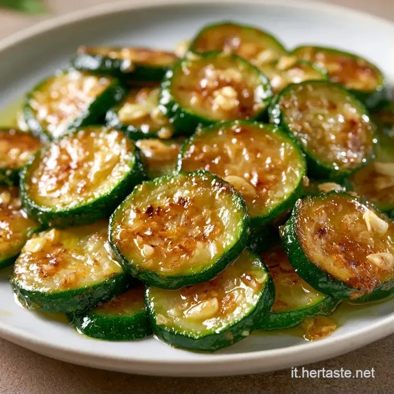 Rotondelle di zucchine croccanti e lucide, disposte con cura su un piatto scuro con tocchi di verde menta brillante.