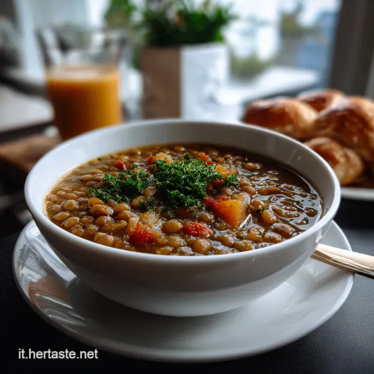 Zuppa di Lenticchie Vellutata e Aromatica