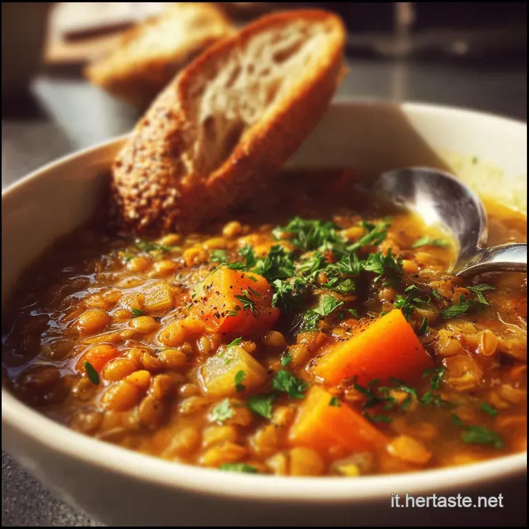 Zuppa Legumi e Farro: Legatura Naturale